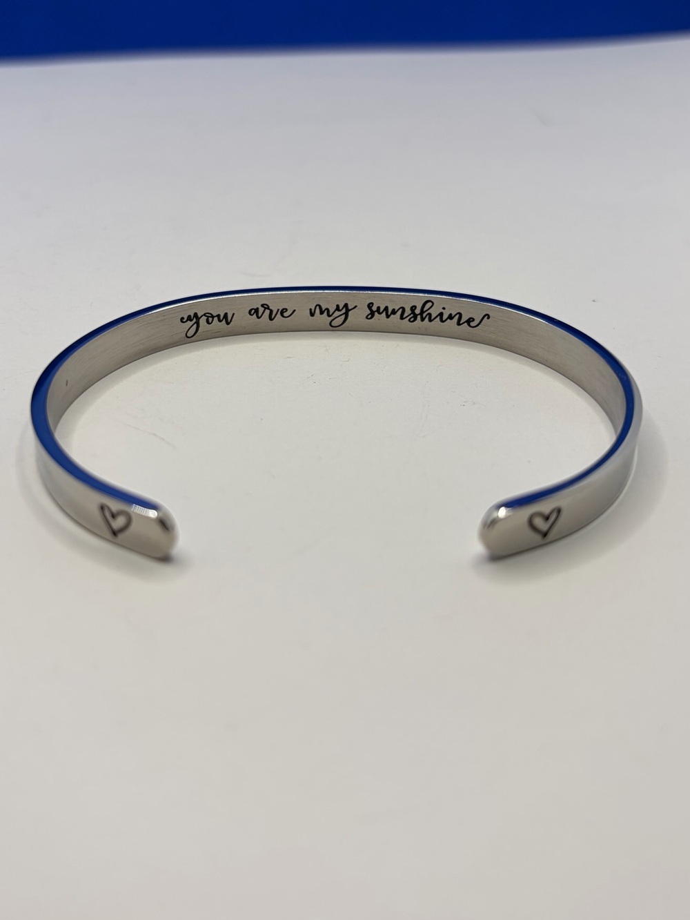 Joycuff You Are My Sunshine Silver Cuff Bracelet